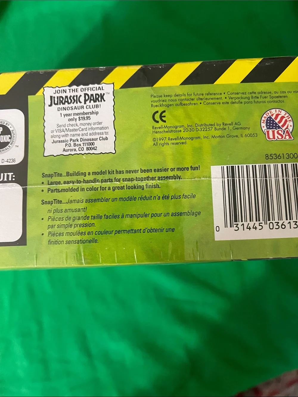 Jurassic Park official snaptite